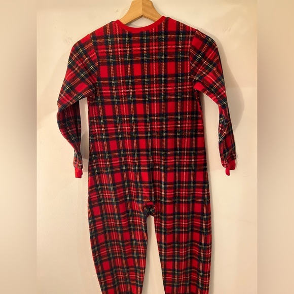 Lands’ End Plaid Footed Onesie Pajamas 8 - Picture 6 of 9